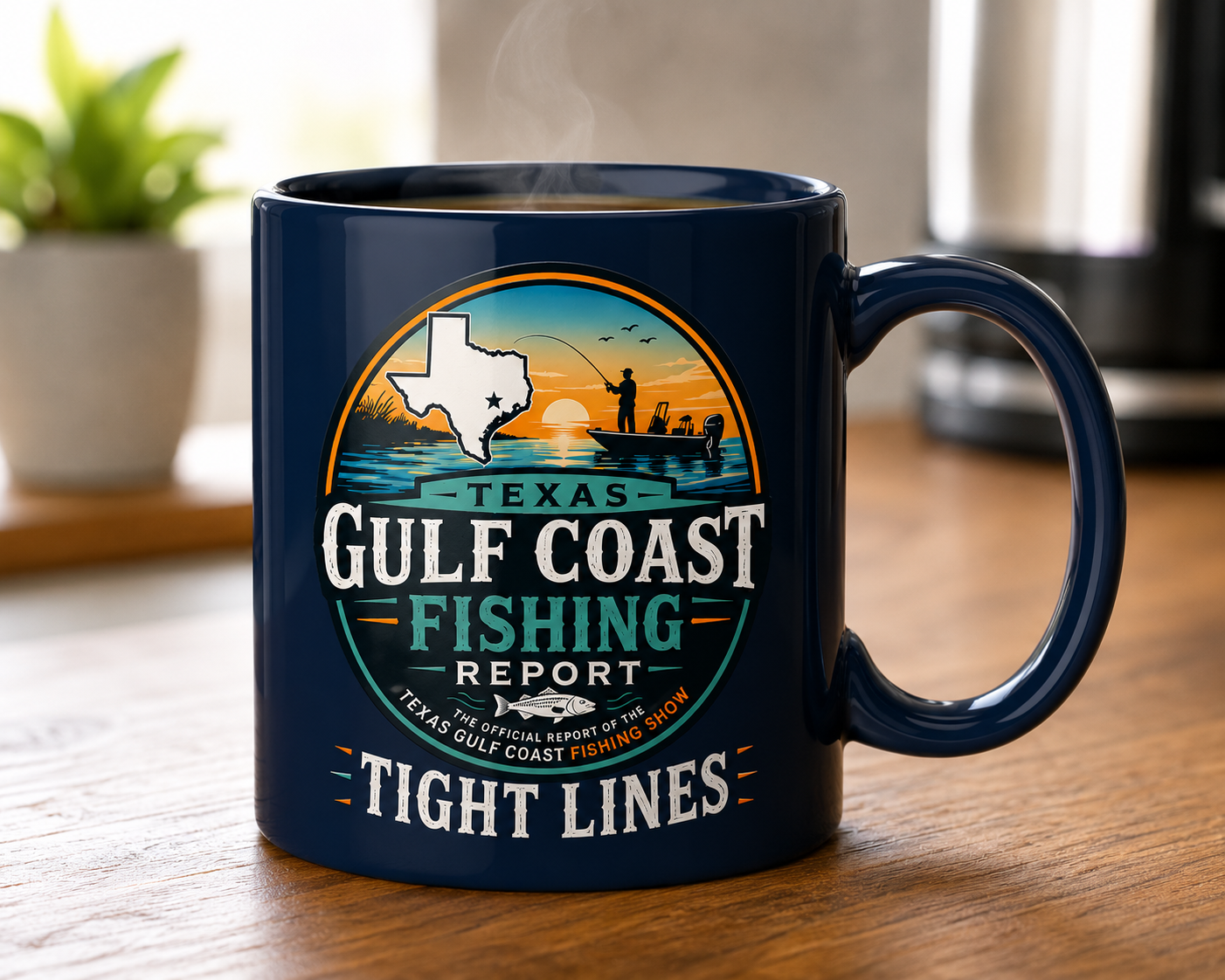 Texas Gulf Coast Fishing Report™ "TIGHT LINES" Coffee Mug